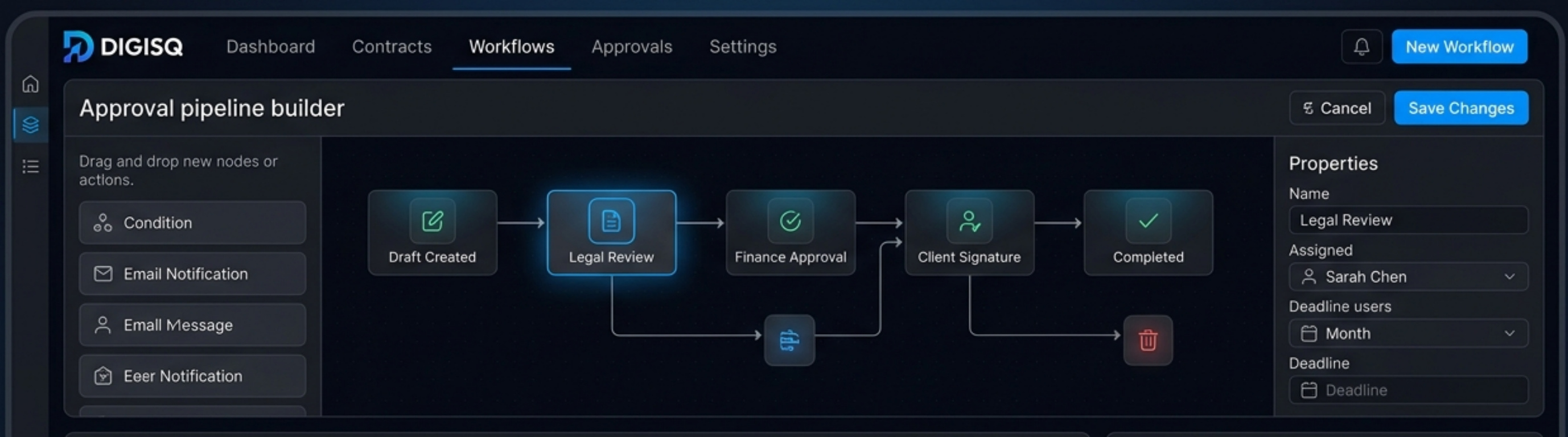 Digisq Digital Workflow Digital Workflow Architect Desktop Interface Preview (Slide 1)